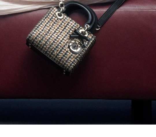 Dior Mini Tweed Top-Handle Bag — Editorial
