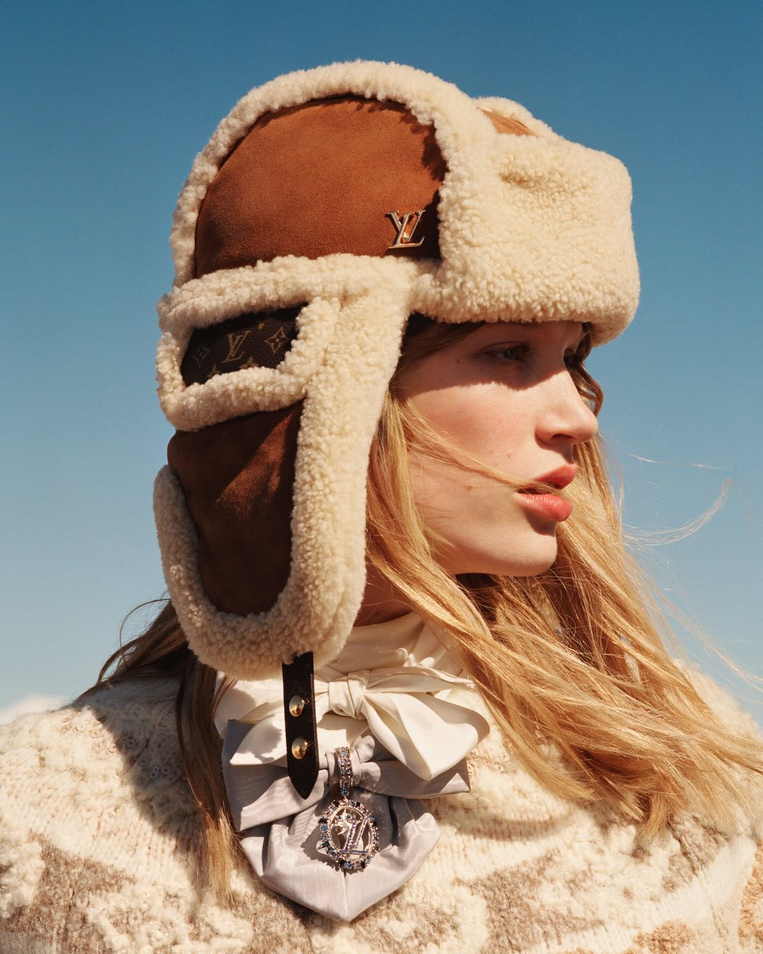 Louis Vuitton Alpine Shearling Trapper Hat