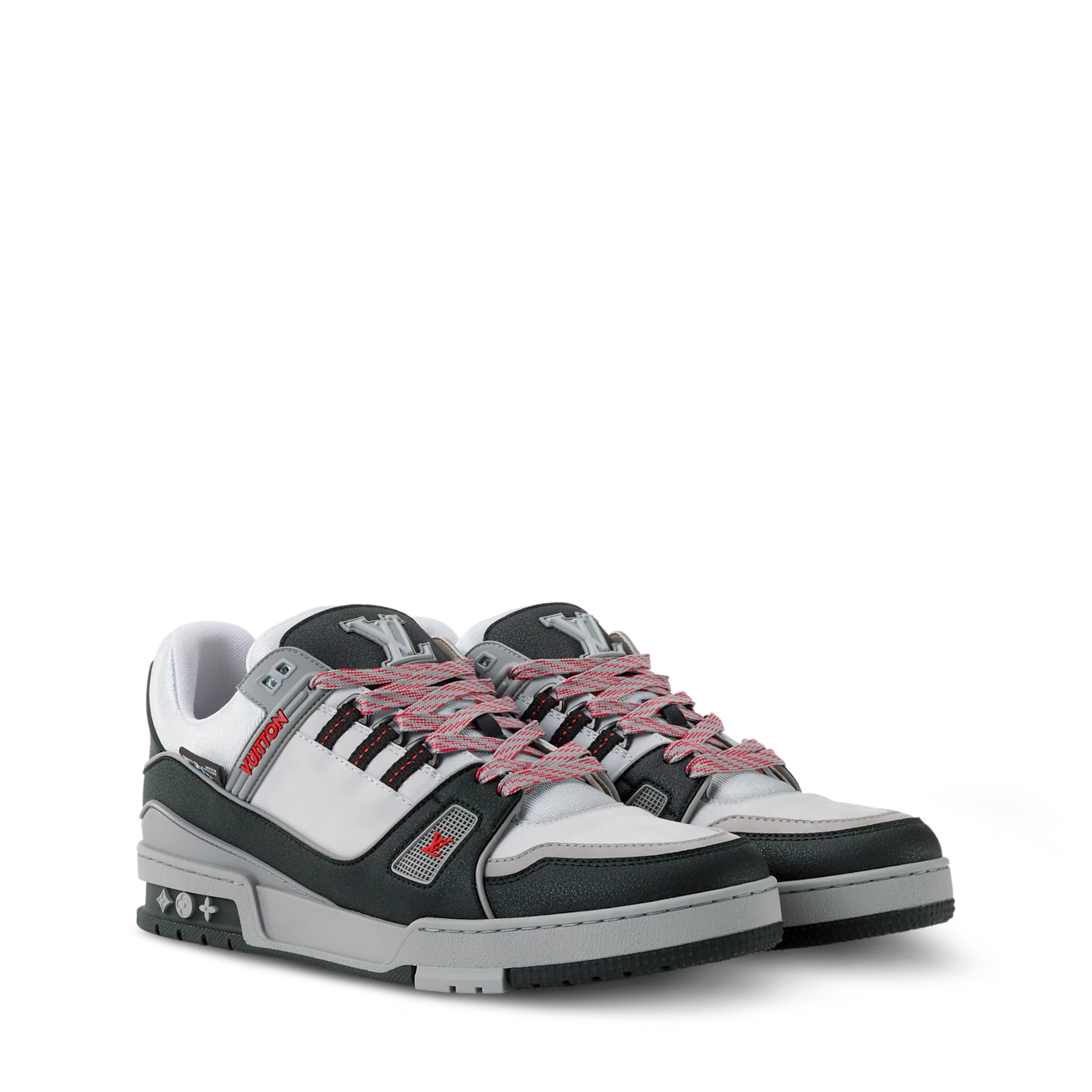 Louis Vuitton Grey & Pink Sneakers
