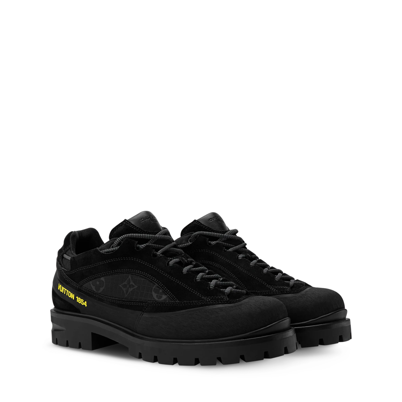 Louis Vuitton Black Chunky Lace-Up Shoes
