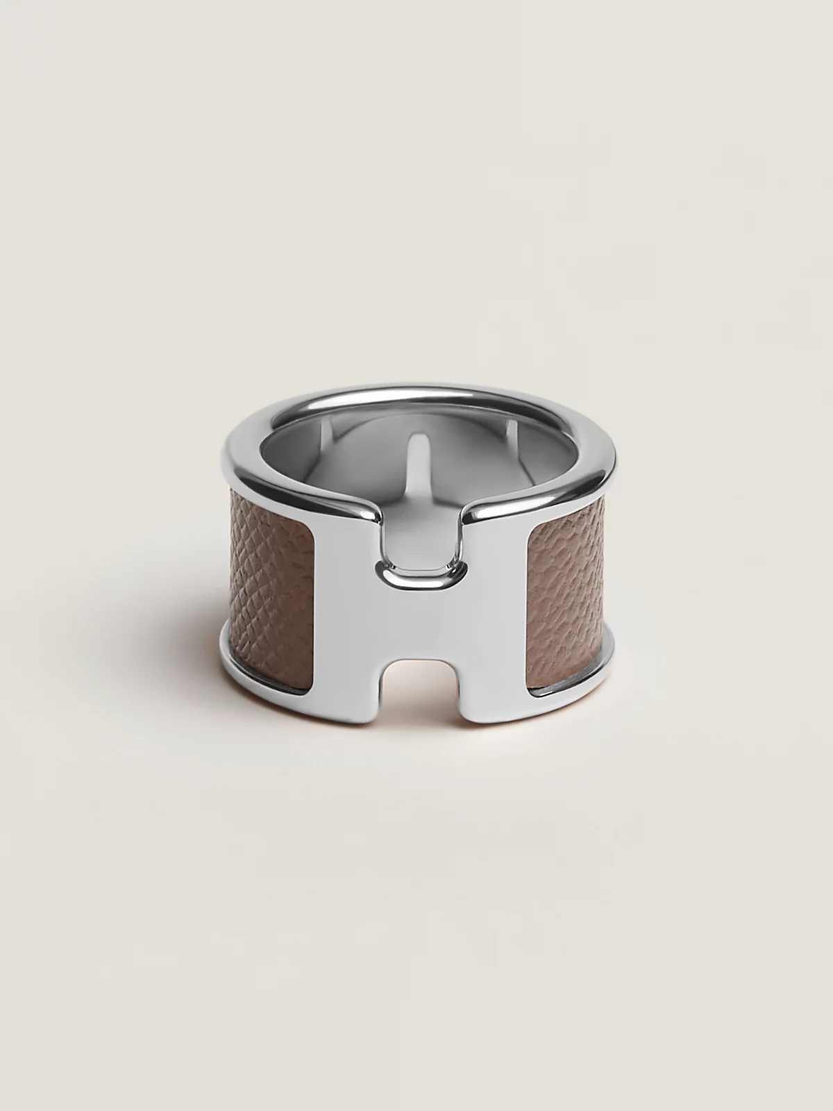 H-Motif Silver-Tone Cuff